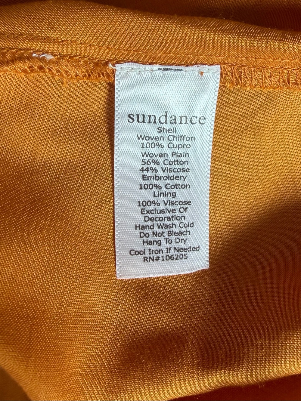 Sundance Adore Moi Maxi Dress Large Orange Rust Eyelet Boho Prairie - Picture 4 of 10